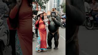 Gorilla enjoys dancing 🦍 #shorts #shortvideo #viralshorts