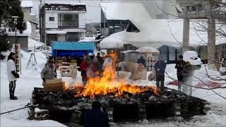 小樽住吉神社どんど焼きに行ってきた！　２０１９年１月７日