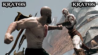 God of War Old Kratos vs Young Kratos Mod Dragon Battle Kratos Defeats His Past Self