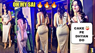 Hottie Sai Manjrekar In Hot Tight Dress at Her Birthday Celebration