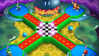Mario Party 4- Tic tac toe minigame battle Luigi vs Donkey Kong vs Yoshi vs Mario