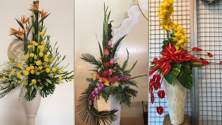 beautiful ikebana Japanese flower arrangement and decoration