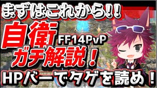 【FF14】ランカー常連がPvP自衛ガチ解説！HPバーの色を変えて相手のタゲを読む！3分の設定で自衛力大幅アップ！！【クリコン】