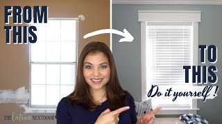 HOW TO INSTALL WINDOW CASING | DIY Window Trim Installation