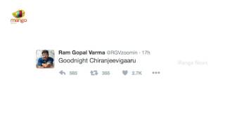 RGV Tweets To Megastar Chiranjeevi Over Nagababu Comments At Khaidi No 150 Pre-Release Event