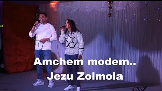 Amchem modem Jezu Zolmola || Live performance || Konkani Christmas song 2023🎄 || Gabline \u0026 Tomy