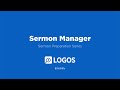 Sermon and Bible Study Prep Series | Sermon Manager