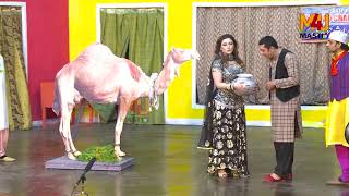 Zafri Khan with Khushboo and Nasir Chinyoti | New Stage Drama Comedy Clip 2019