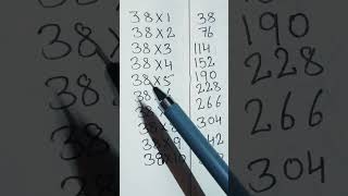 Table OF 38 in Hindi/ 38 का पहाड़ा/Multiplication Tables in Hindi/Learning video/Verma Education.