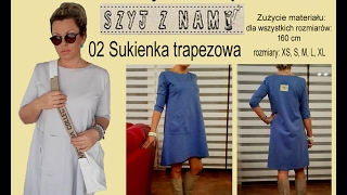 02 Sukienka trapezowa