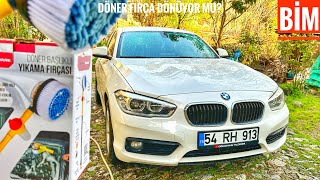 BİM’DE SATILAN YIKAMA FIRÇASI | BMW BAHÇEDE YIKADIK | ÖNEREMEDİM! 400 LİRA VERİLİR Mİ? AUTOWARE