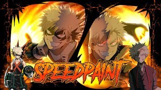 【Speedpaint Fanart】Hero Kacchan \u0026 Villain Kacchan