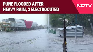 Pune Flood News | Pune Flooded After Heavy Rain, Schools Shut, 3 Electrocuted