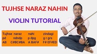 Tujhse naraz nahin zindagi Violin tutorial #violin_guru #Easy_violin_lessons_for_beginners