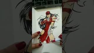 How To Draw #elektra 👹 #shorts