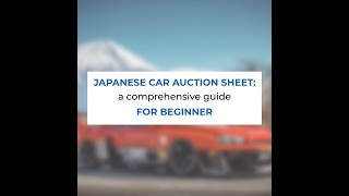 Easy Guide for beginners to read Japanese Auction Sheets