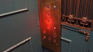 AMAZING ANCIENT Otis Fensom/Alpin Traction Elevator at Molson Bank Building in Montreal, QC