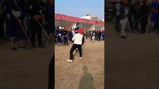 Gatka (Sikh martial art) Performance😱 #kanpur #punjab  #gatka #sikhmartialart #nihangsingh #trending