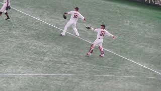 大城卓三と中田翔のキャッチボール 坂本勇人もちょろっと参加 【巨人対DeNA 2022年9月19日】