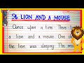 Short moral story in English for kids | A lion and a mouse