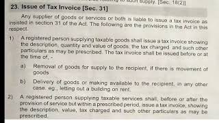 Taxible invoice