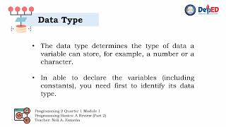 Programming Basics Review 2