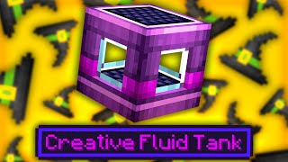 Minecraft Cave Factory | CREATIVE FLUID TANK & WITCH SPAWNER! #12 [Modded Questing Stoneblock]