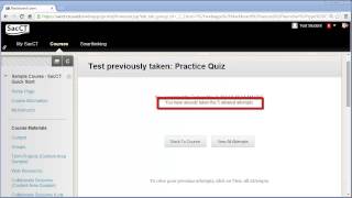 SacCT - How to Access a New Exam Attempt