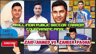 All India Private Sector Carrom Tournament Finals ZAID_AHMED VS ZAHEER_PASHA @sanjeewacarromlive