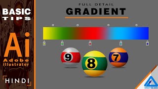 Adobe illustrator Basic Tips | Gradient Panel in Hindi