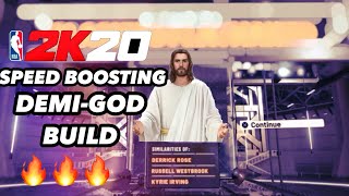 NBA 2K20 BEST SPEED-BOOSTING DEMI GOD BUILD 🔥‼️