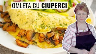 🍳 OMLETĂ cu CIUPERCI și CAȘCAVAL - Învață cum să o faci pas cu pas!