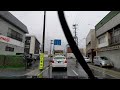 in vehicle video hachinohe city aomori from mutsuminato through konakano to the castle town