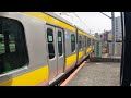 8kワイド動画🚃中央▪総武線b10編成e231系0番台🚃各駅停車 津田沼 行き🚃💨