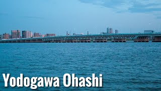 Osaka Walk - Yodogawa Ohashi Bridge 4K HDR Japan