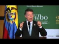 Presidente Juan Manuel Santos habla sobre el proceso de paz