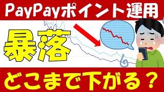 【暴落】PayPayポイント運用マイナスで●●％まで下がる？