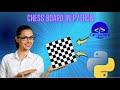 How to make a chess board in python. #python