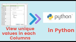 Find unique values in column Python