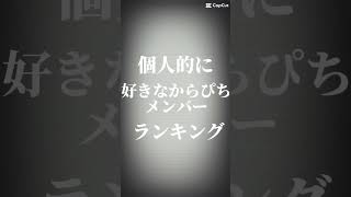 個人的に好きなからぴちメンバーランキング#カラフルピーチ #からピチ