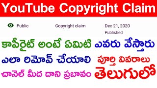 YouTube Copyright Claims on Video | Remove | Telugu | 2021
