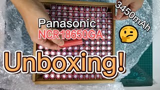 Unboxing-Panasonic NCR18650GA 3.7V 3450mAh high capacity high quality battery cells