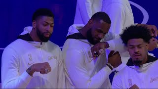 LeBron, Anthony Davis, Lakers Get Their Championship Rings | Full Ceremony