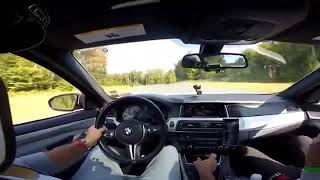 Drifting a BMW M5 F10 around nyst (New York Safety Track)