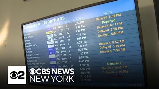 Holiday weekend starts with travel delays at Newark Airport