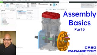 Creo Parametric - Assembly Basics (Part 3) - How to Create an Assembly