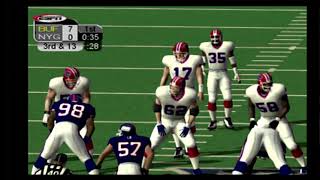 ESPN NFL Football 2K4 90 Buffalo Bills vs 90 New York Giants PS2