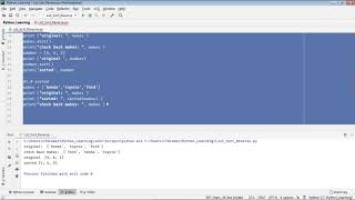 Python tutorial: 12.0 - List Sorting or Reverse