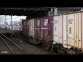 freight train pass jr貨物・ef65 1101 コンテナ貨物列車通過　武蔵野線 99レ