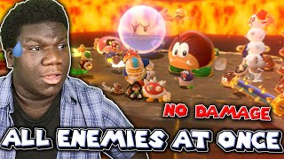 What If You Fight ALL ENEMIES at the SAME TIME in Super Mario 3D World?!